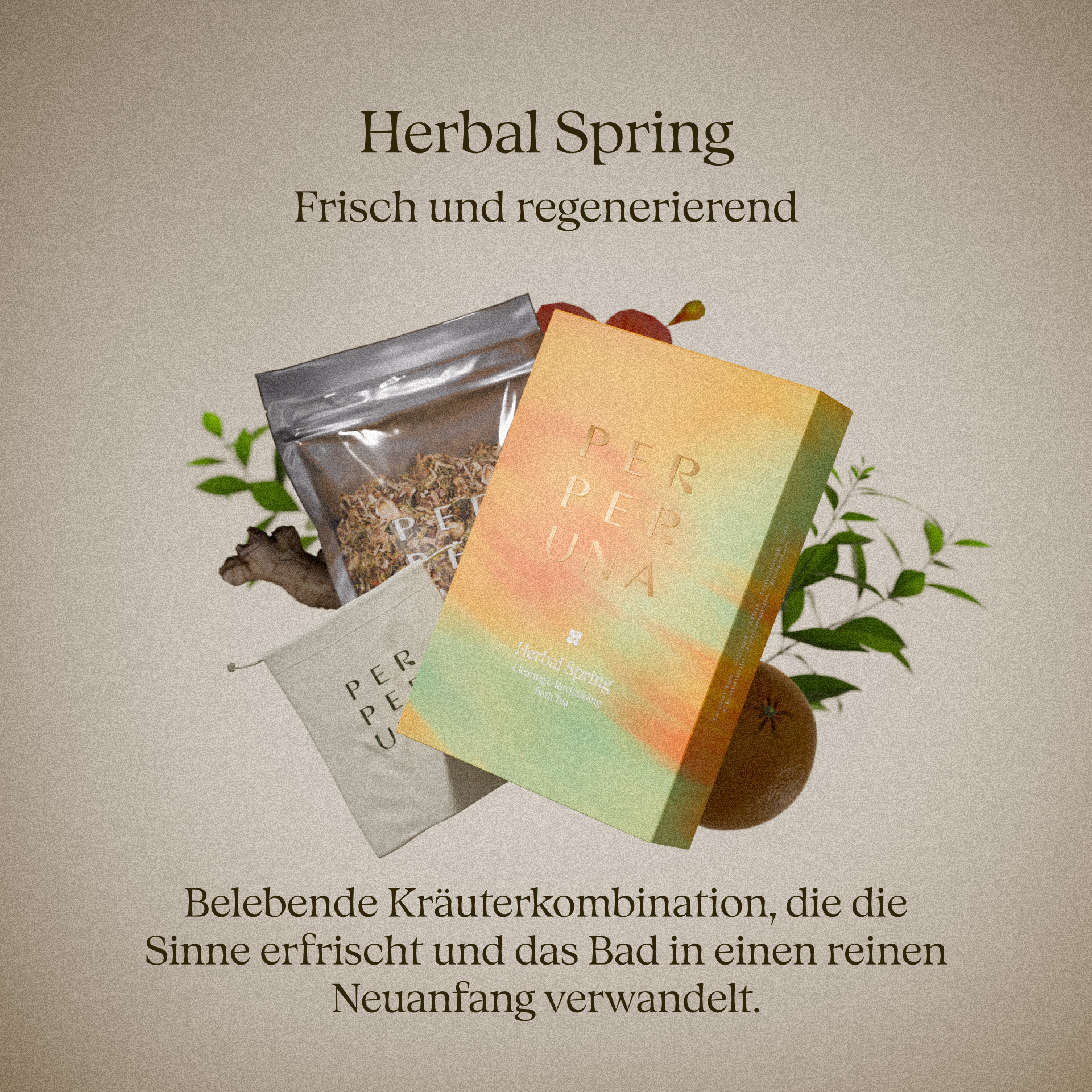 Komplette Teebad-Kollektion + Becher und Löffel