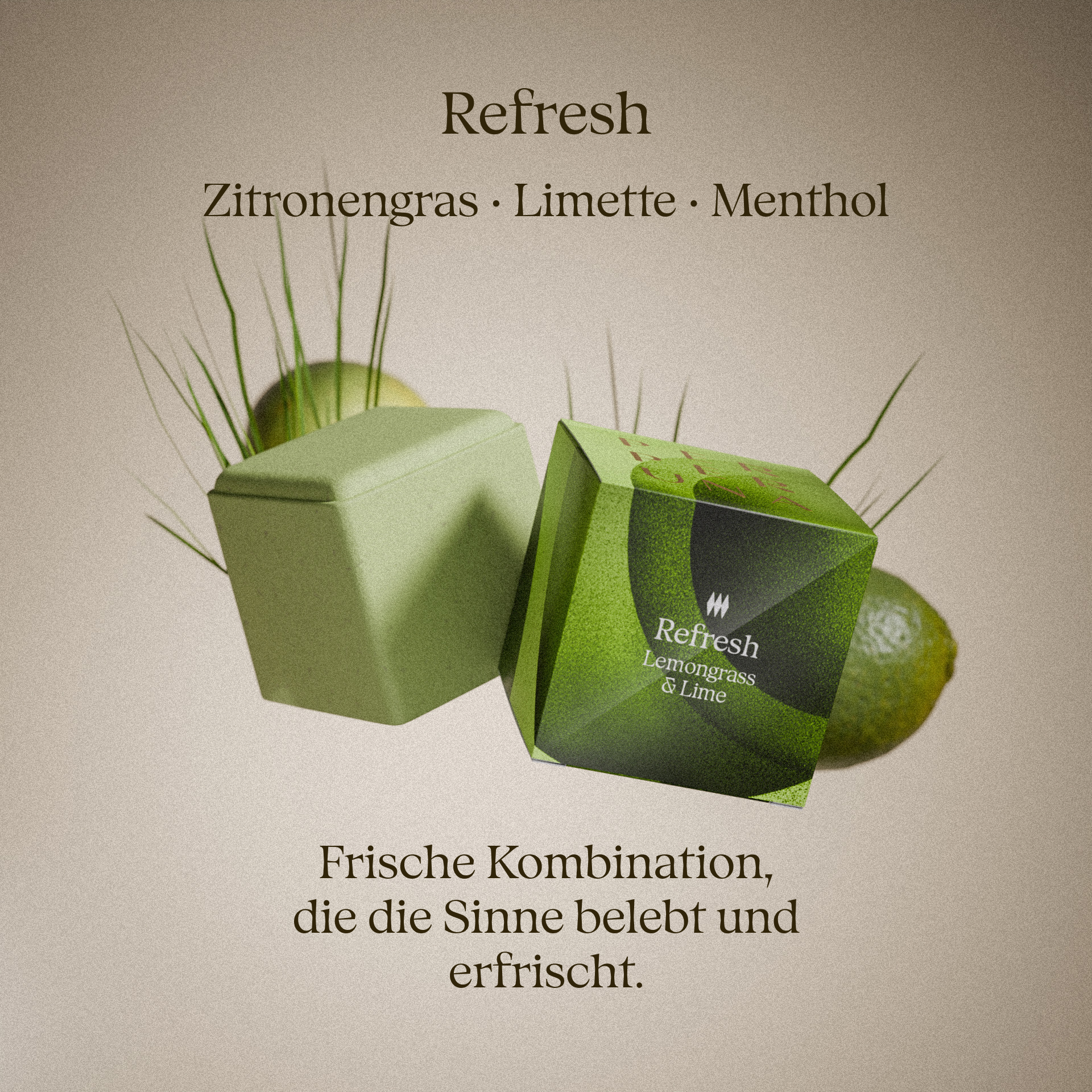 Unvollkommene aromatische Duschwürfel