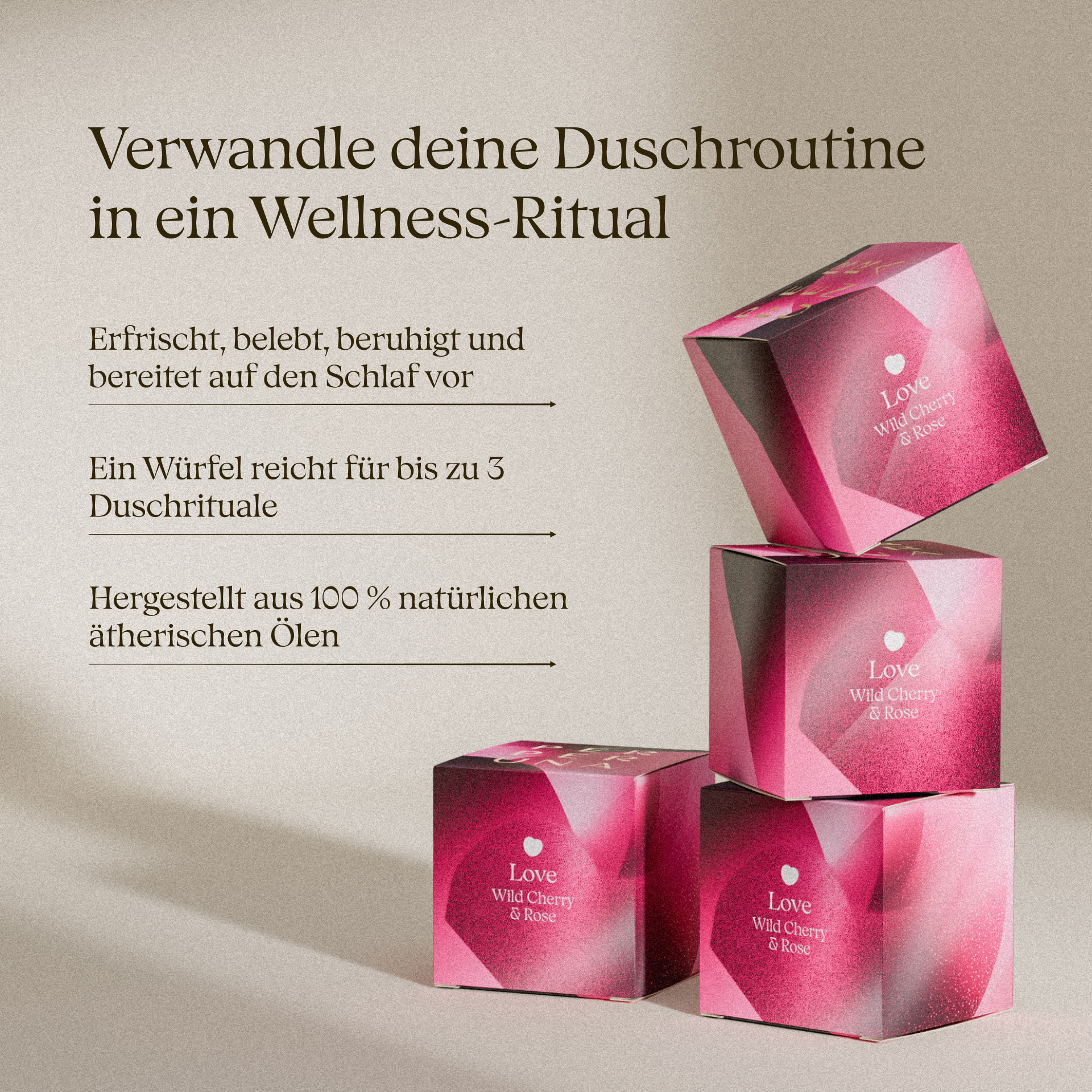 Love - Duschwürfel mit Aroma