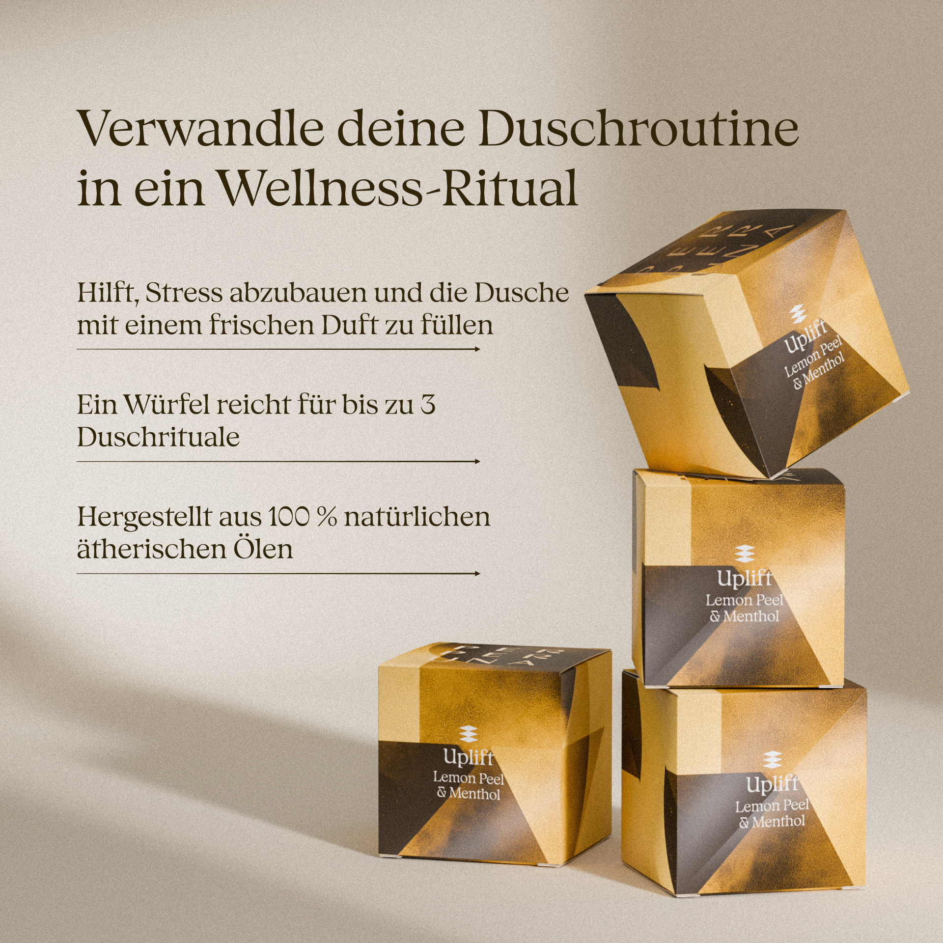 [Unvollkommene] Uplift – Aroma-Duschwürfel