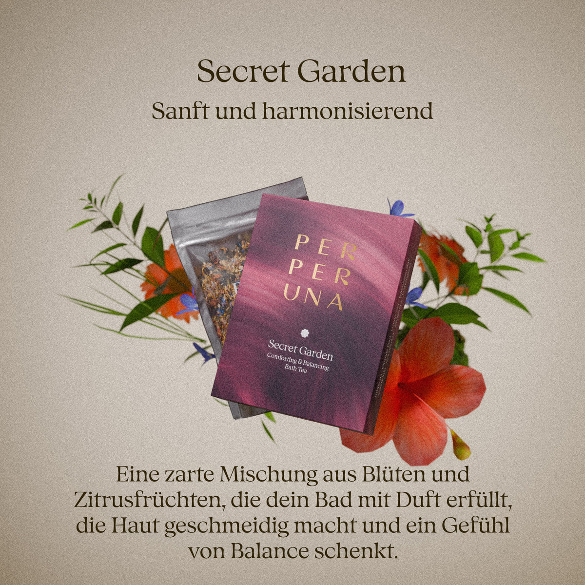 Secret Garden 50 g – Badetee: Duftkarte