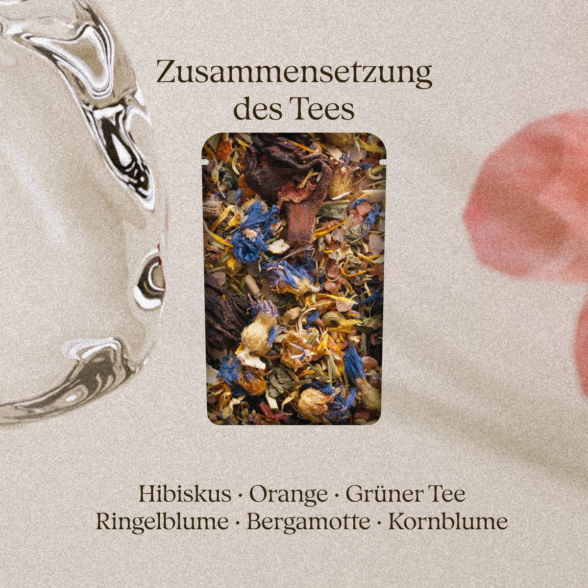 Secret Garden 50 g – Badetee: Zusammensetzung des Tees